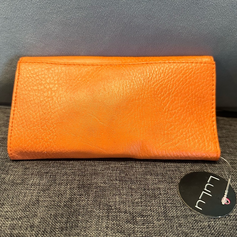NEW WITH TAG LuLu NYC orange dragonfly wallet - Picture 2 of 14